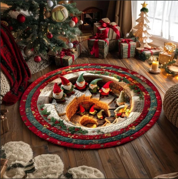 🎃🎄 3D Illusion Holiday Rug – Spooky Halloween & Christmas Magic for Your Home