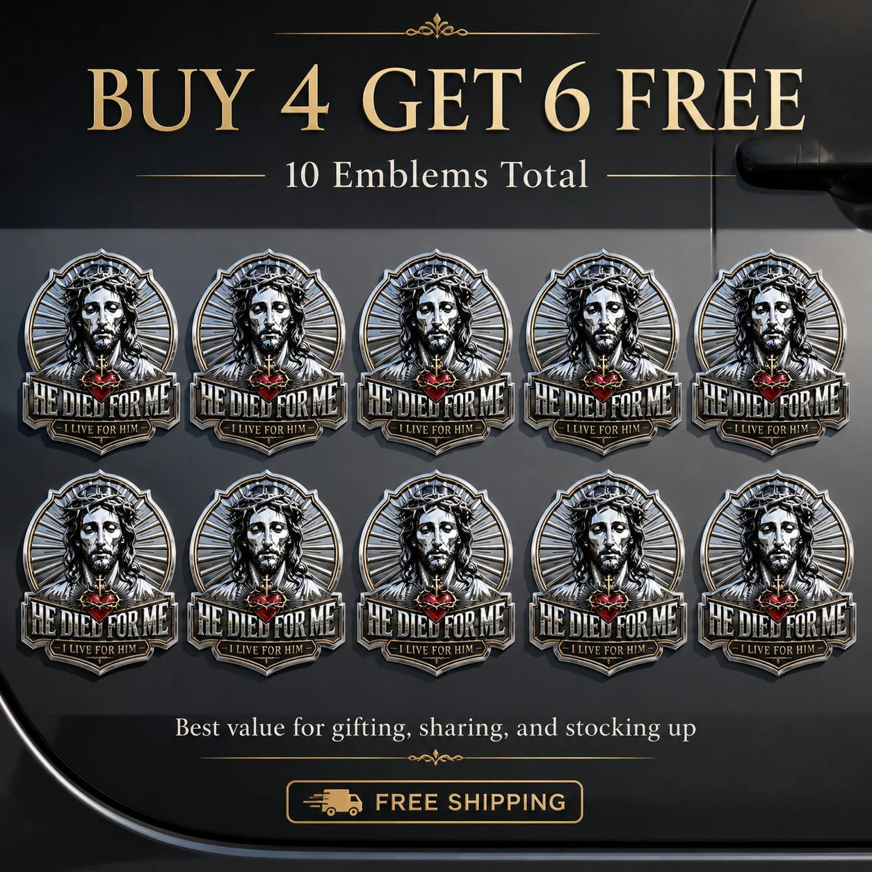 🔥Last Day 49% OFF🔥 -He Died For Me Emblem