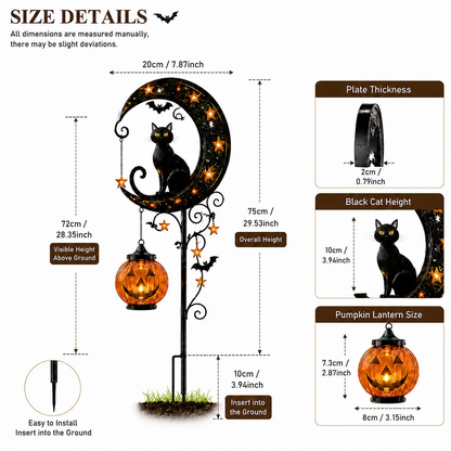 🎃Halloween Early Bird Special Sale 50% OFF-Pumpkin Moon Garden Stake Light