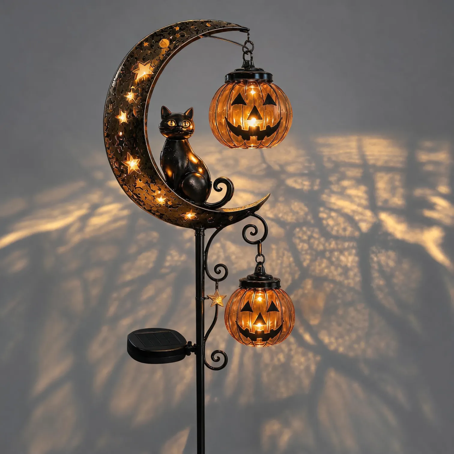 🎃Halloween Early Bird Special Sale 50% OFF-Pumpkin Moon Garden Stake Light