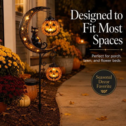 🎃Halloween Early Bird Special Sale 50% OFF-Pumpkin Moon Garden Stake Light