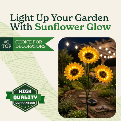 Solar Sunflower LED Lights