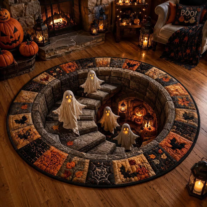 🎃🎄 3D Illusion Holiday Rug – Spooky Halloween & Christmas Magic for Your Home