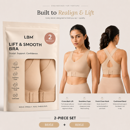 💖Last Day! 50% OFF 2-Pack LBMLBM® Posture Bra — Wireless Front-Closure Lift