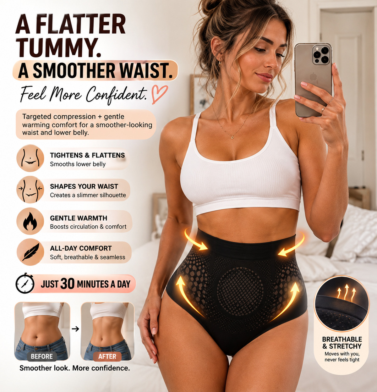 LBMLBM®☀️Moringa & Berberine 4‑In‑1 Micro‑Particle Sculpting & Fat‑Burn Shorts