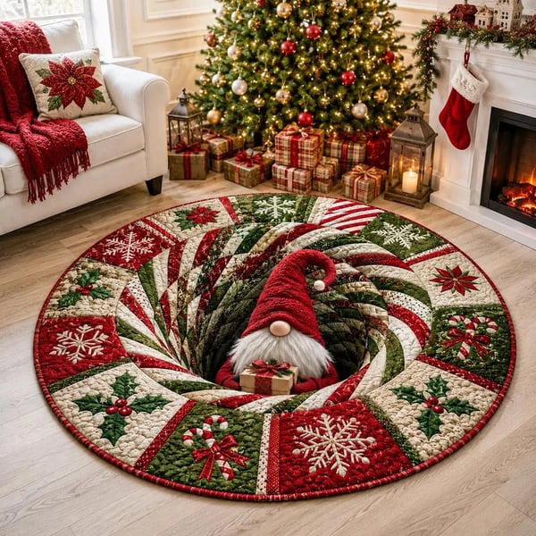🎃🎄 3D Illusion Holiday Rug – Spooky Halloween & Christmas Magic for Your Home