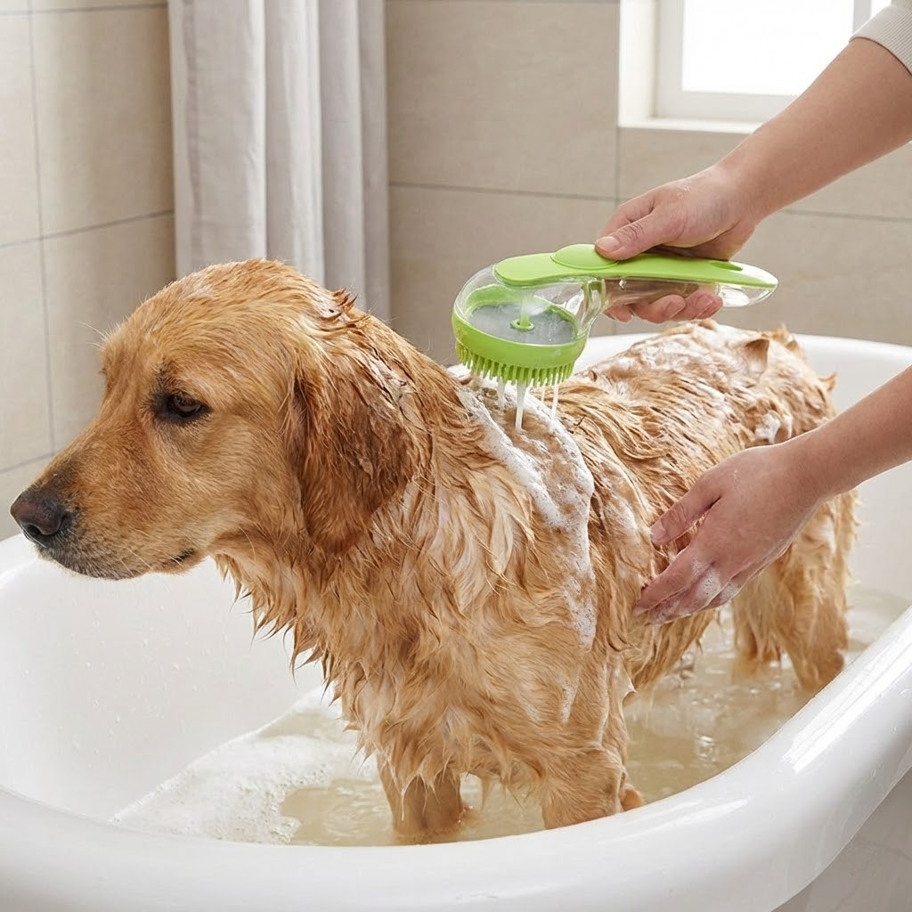 Silicone Pet Bath & Massage Brush