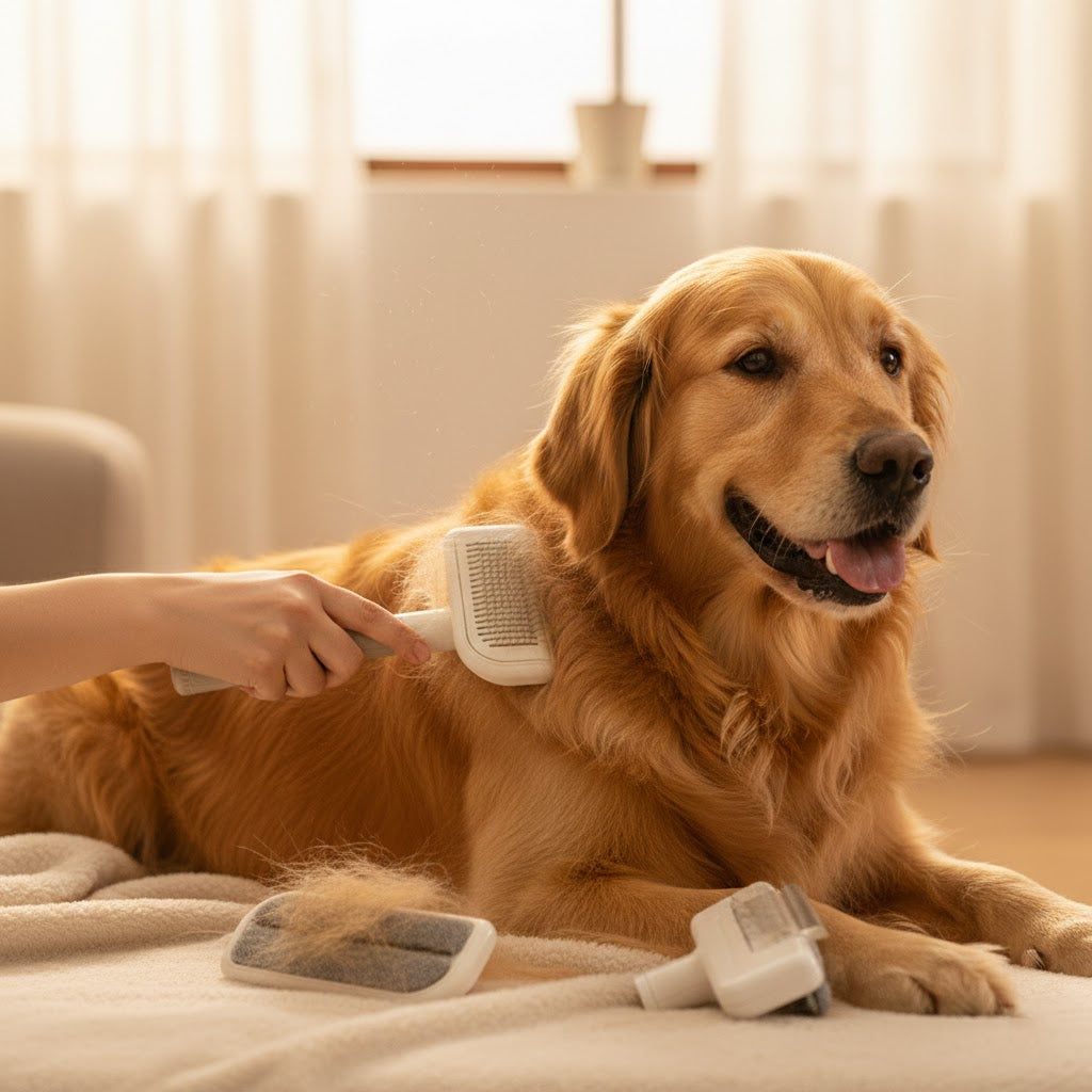 3-in-1 Multi-Functional Grooming Brush